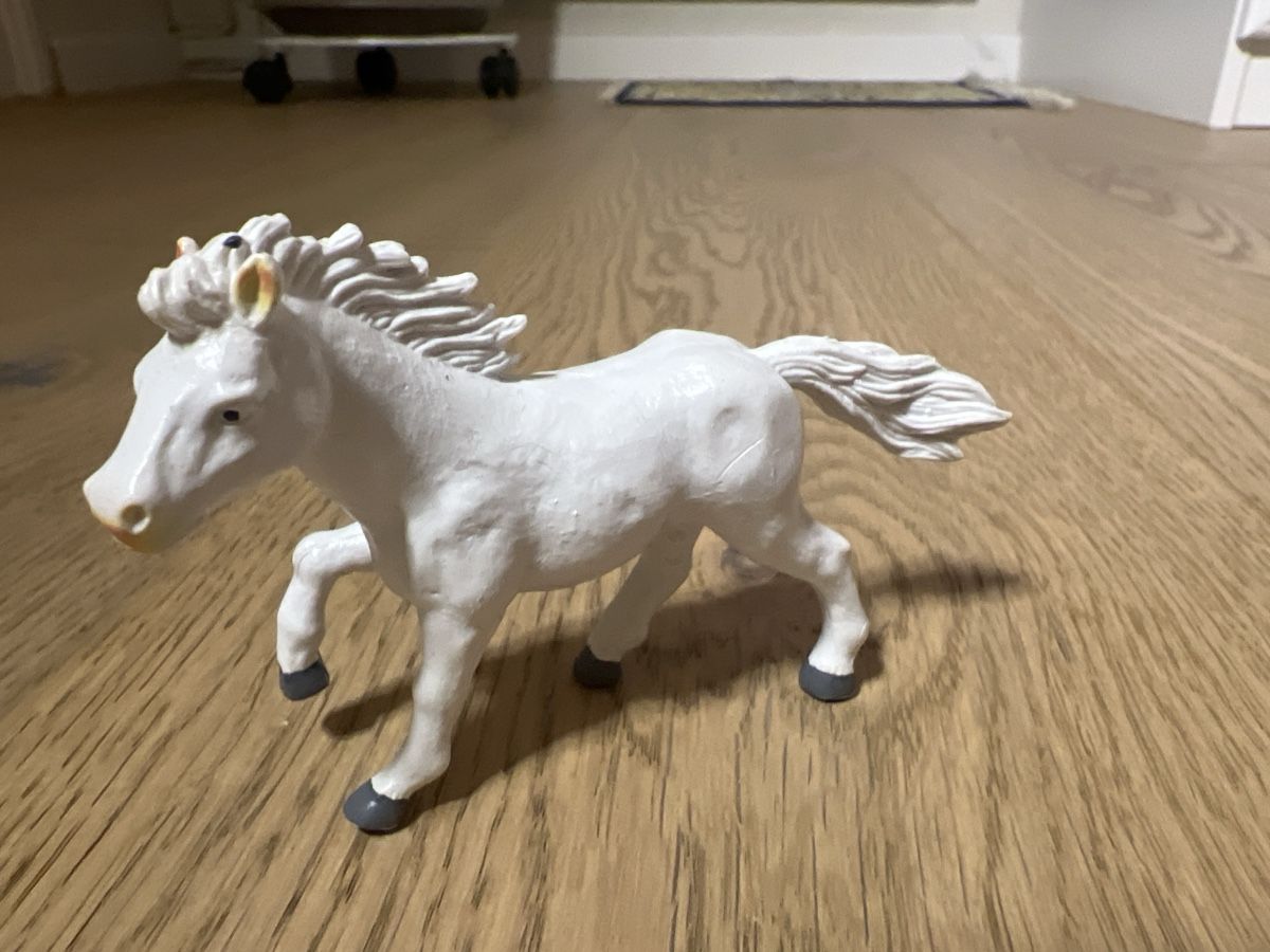 Giocattoli: Weisses Pferd Spielzeug Figur Kunststoff – Usato da Oensingen venduto da katepe 3
