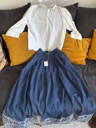 MIRASOL Maxijeansrock neu