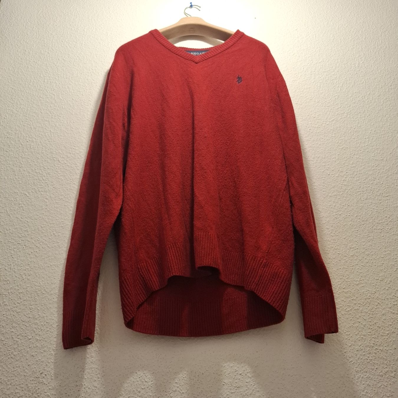 US Polo Pulls & Sweat-shirts: Pull U.S. POLO ASSN. Col V Rouge - Taille L – D'occasion à Le Locle par QualiteExpress