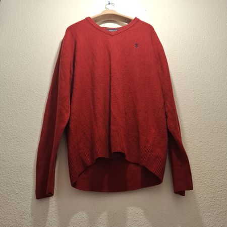U.S. POLO ASSN. Pull Col V Rouge - Taille L