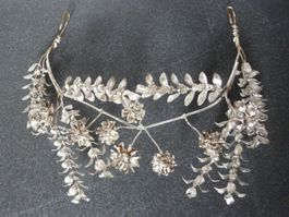 Diadem Hochzeit Haarschmuck / 19Jh.