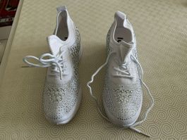 Scarpe bianche con strass n.37 nuove