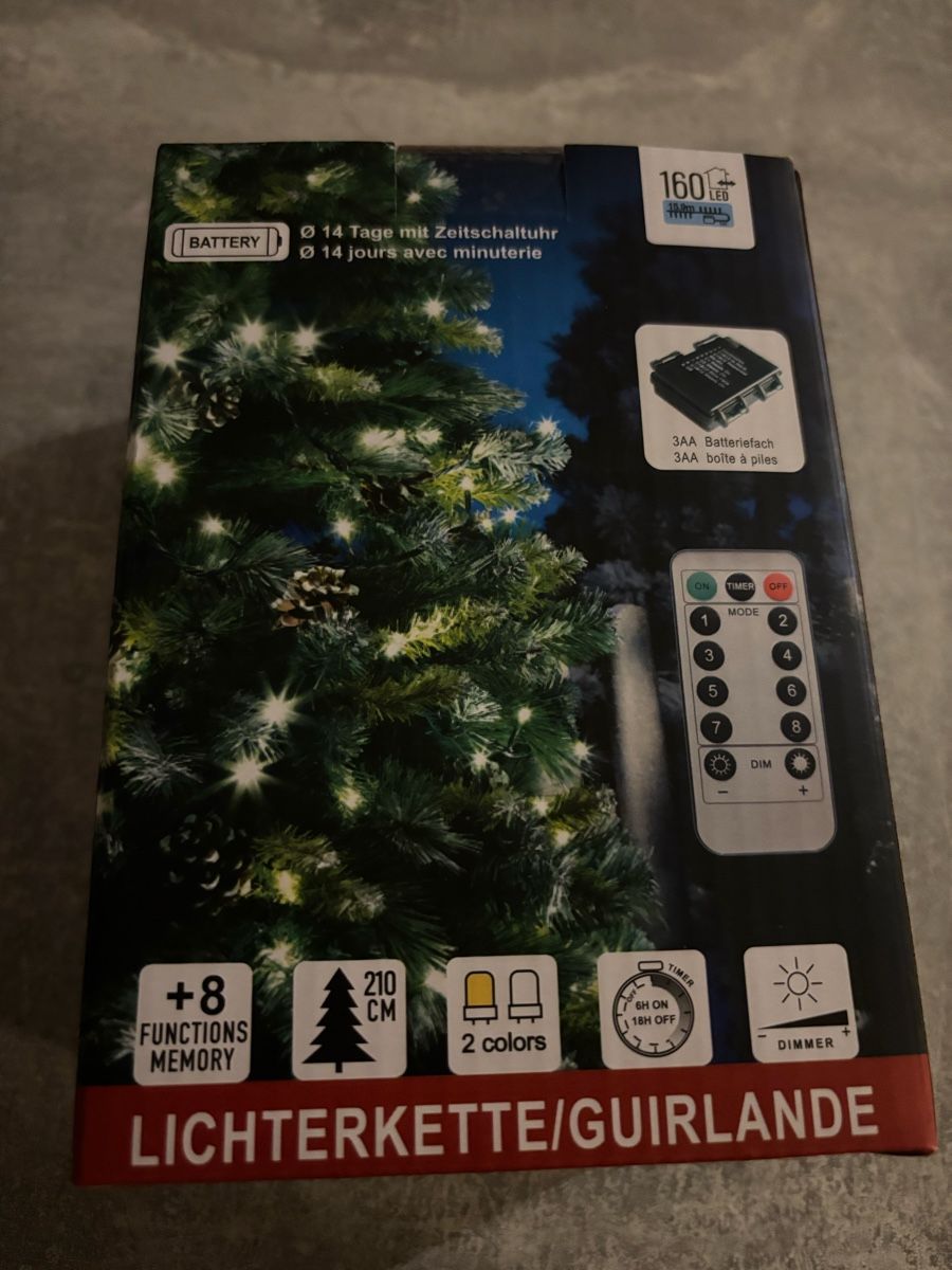 Lichterketten & Leisten: Lichterkette 160 LED neu ungeöffnet – Neu und originalverpackt aus Glattbrugg von S_ch_