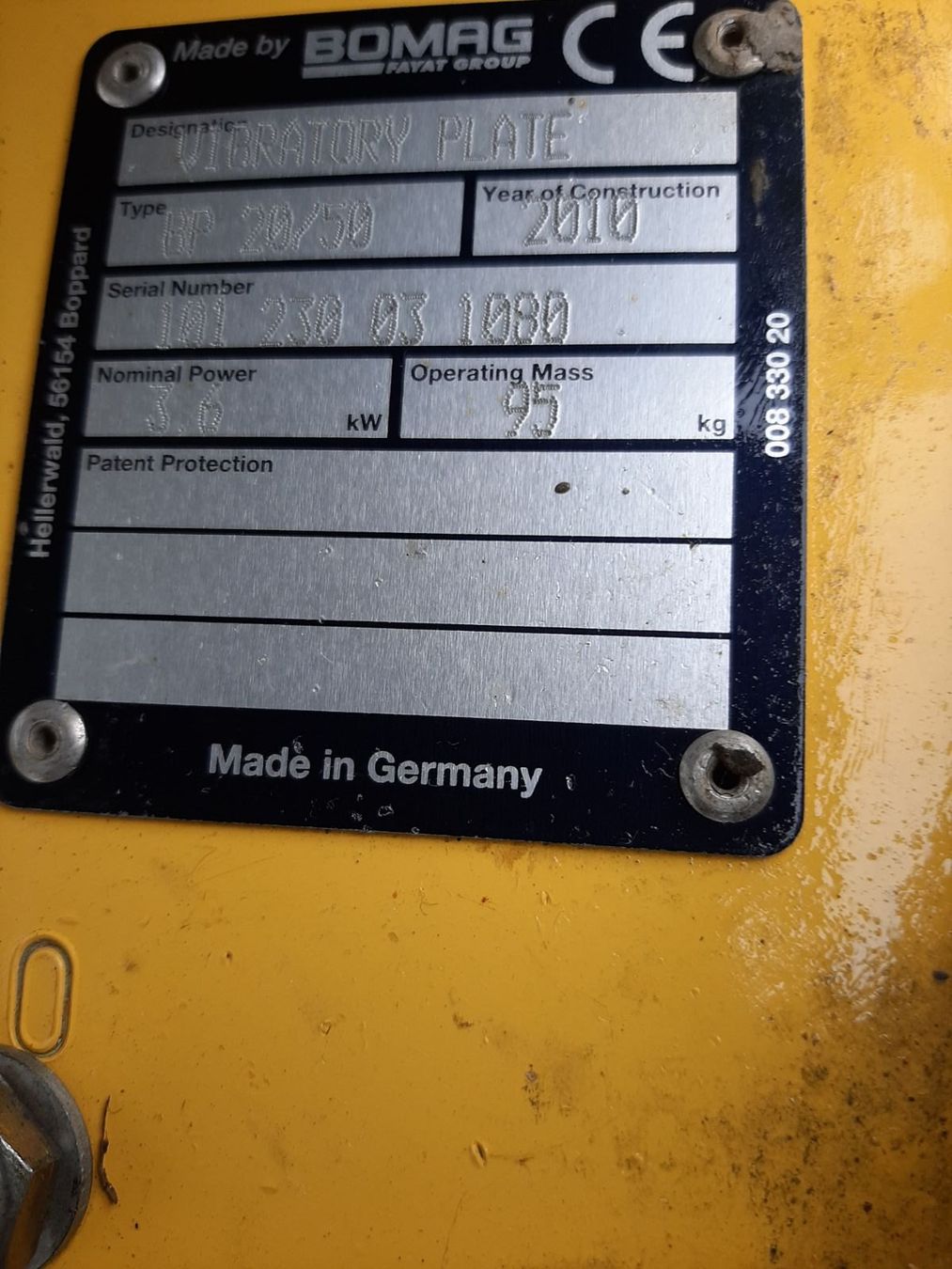 Bomag Tutte le macchine: Vibroplatte Rüttelplatte Bomag Honda – Usato da Rain venduto da Kleinmoto 5