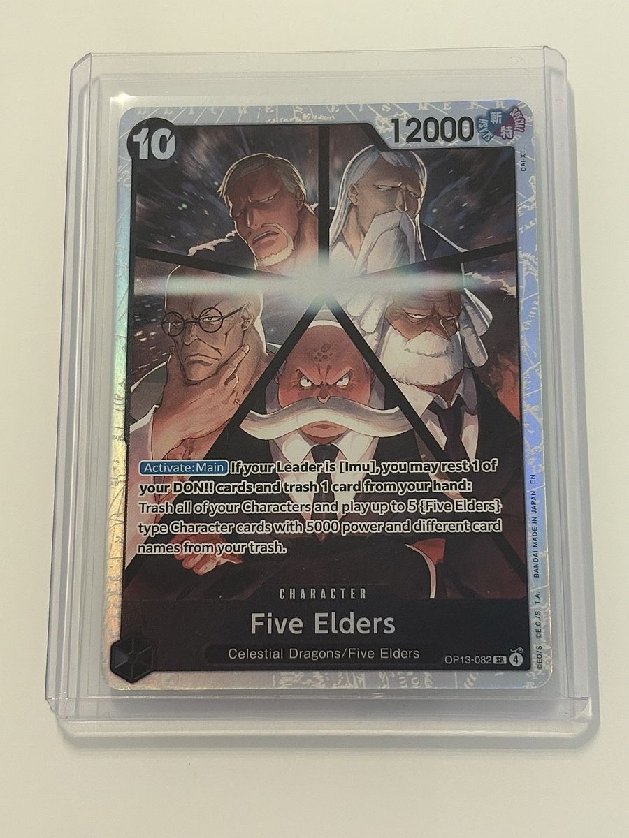 Bandai Sammelbilder & Trading cards: One Piece TCG - Five Elders OP13-082 – Neu (gemäss Beschreibung) aus Pieterlen von Mira_o7