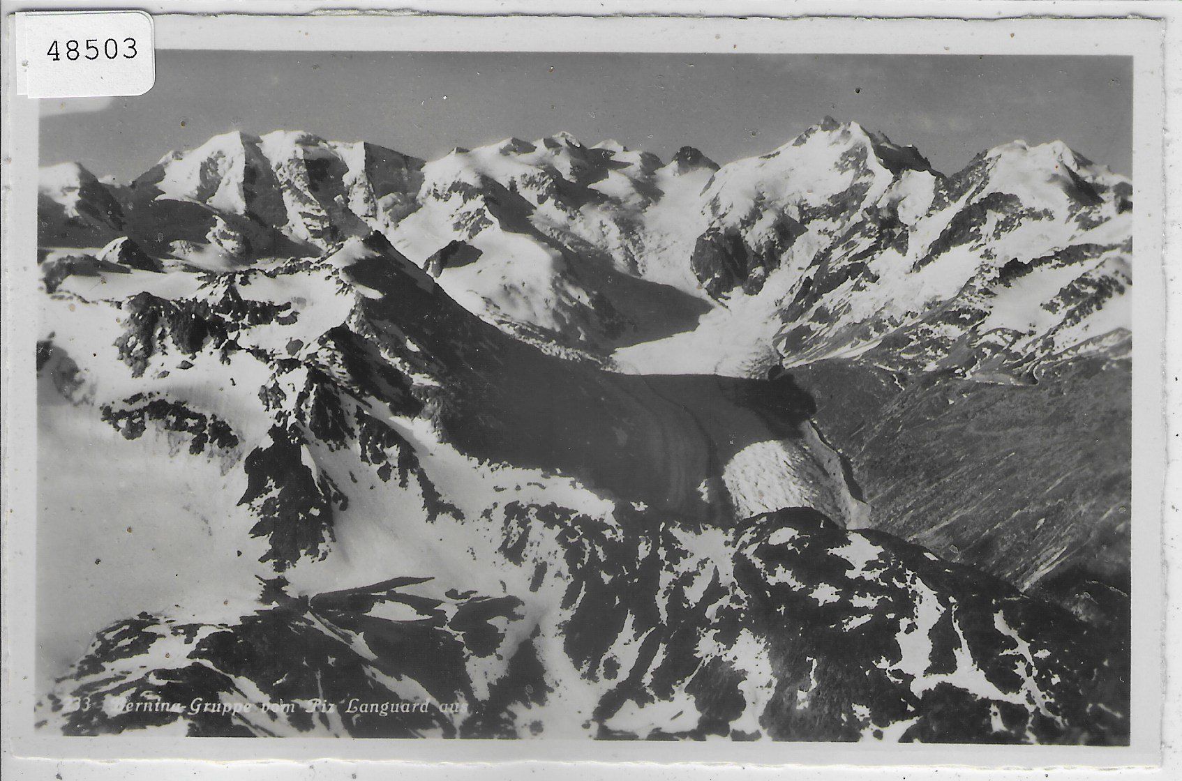 Cartoline postali: Bernina Grppe vom Piz Languard aus – Usato da Ettingen venduto da Kartenplanet