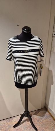 Gestreiftes Sommer Shirt mit Sternen, Gr. 40/M, Top! BASLER