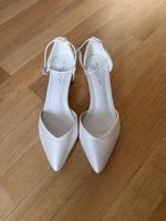 Brautschuhe Hochzeitsschuhe Ivory Satin Pumps bequem