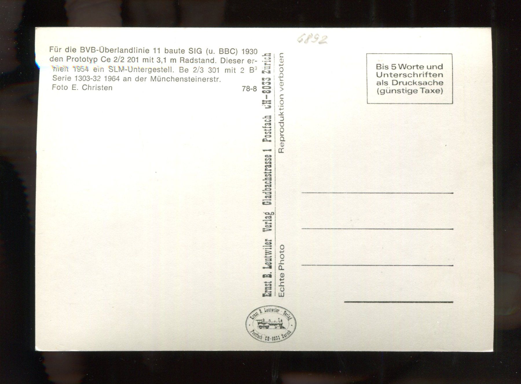 Cartoline postali: Basel, Ce 2/2 201 – Usato da Aarau venduto da Elmaar41 2
