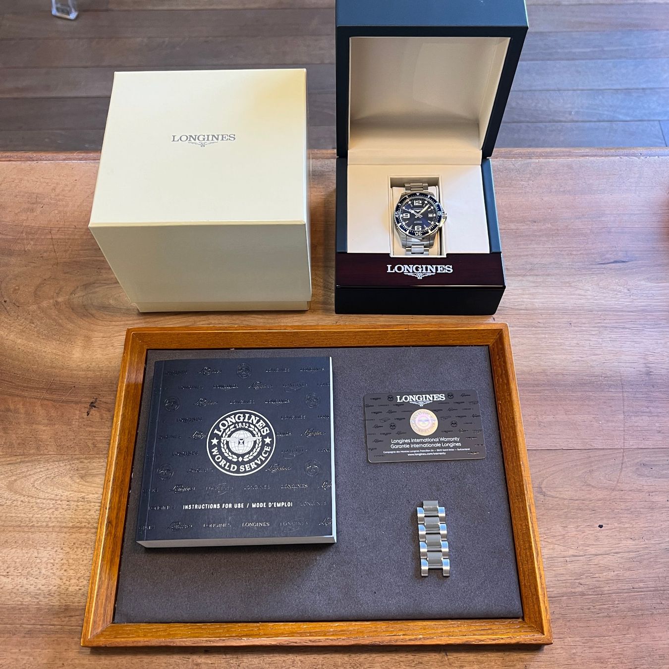 Longines Orologi: Longines HydroConquest Automatic Blue Dial Full Set L3.741.4 – Usato da Carouge GE venduto da Watchaser 9