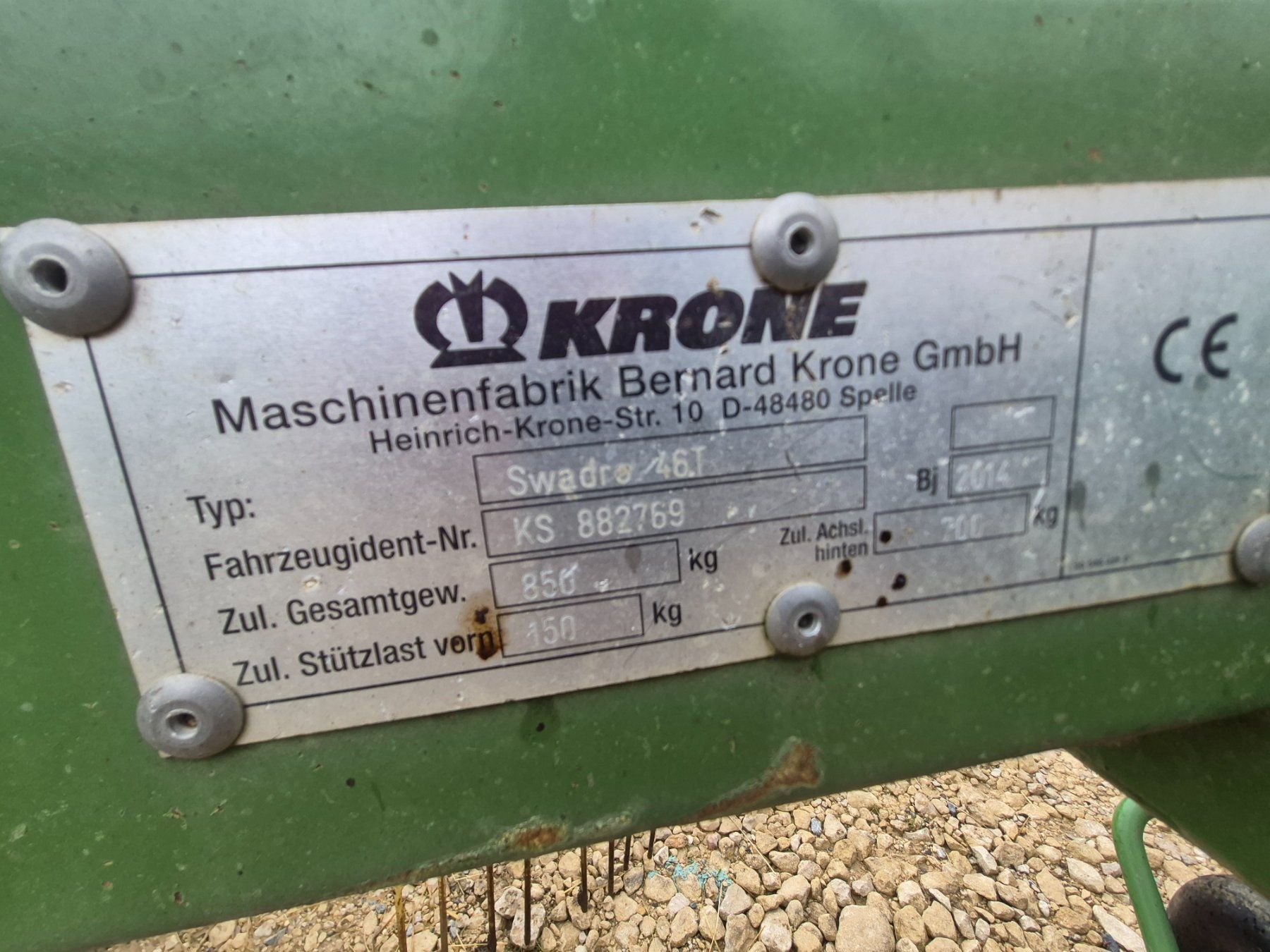 Raccolta foraggio grezzo: Krone Swadro 46T – Usato da Wisen SO venduto da kem_s7t7 4