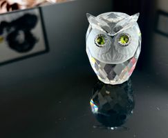 Swarovski Eule Figur Kristall 7cm Top Zustand owl
