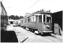 Genève (GE) Tramdepot Wagen 70 und 71 foto 12 x 9