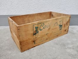alte Holzkiste Kiste CAILLERS SCHWEIZER MILCHSCHOKOLADE