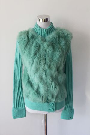 Echt Pelz Fell   Strickjacke S 36