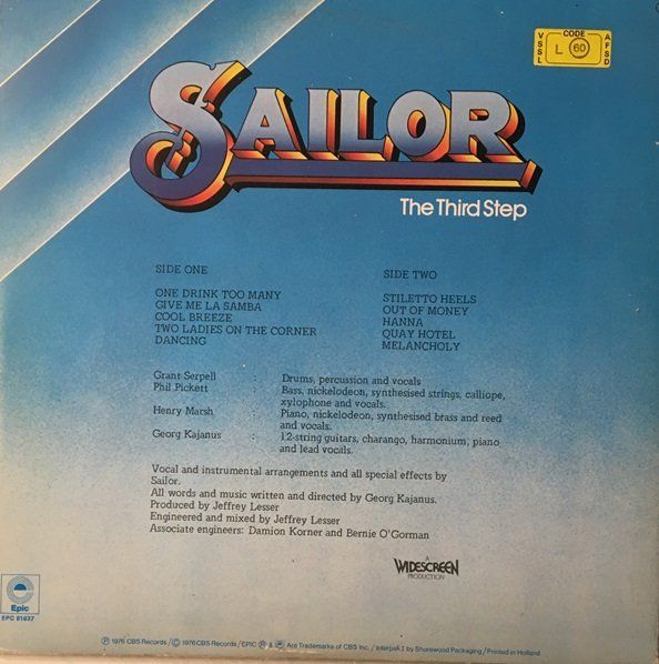 Dischi in vinile: Sailor – Thr third step (LP) – Usato da Grüningen venduto da azulgrisvinyl 1