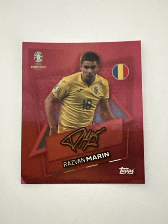 Topps Euro 2024 ROM SP RAZVAN Marin mit Unterschrift (Neu (gemäss ...