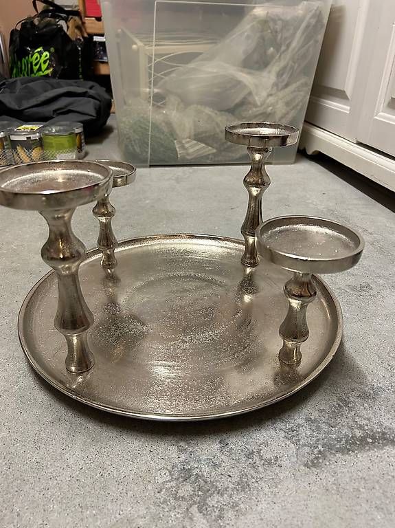 Portacandele: Dekorablett mit Kerzenhalter – Nuovo e nell'imballaggio originale da Worb venduto da Khloe72 1