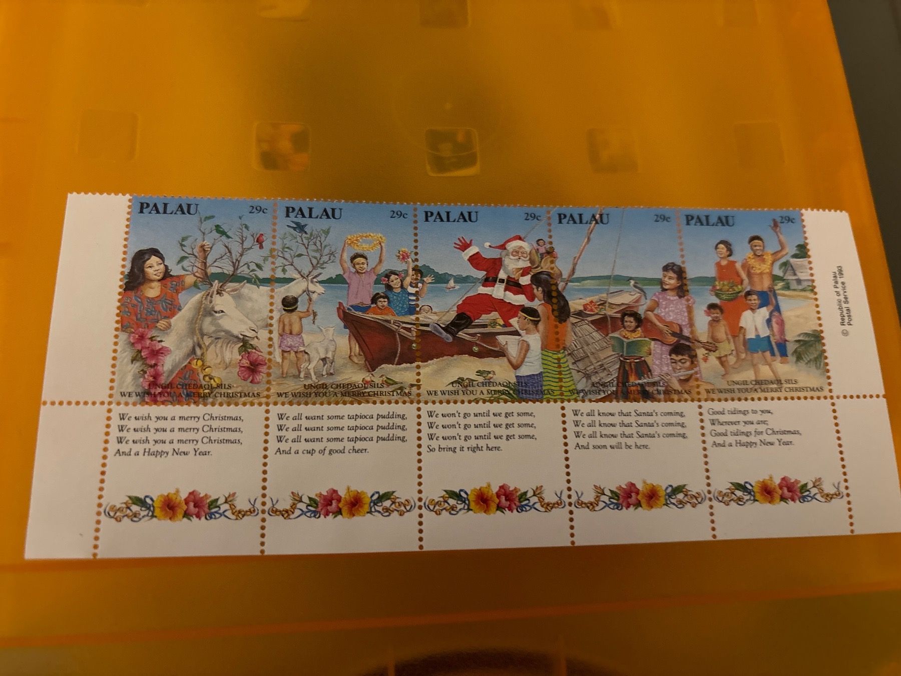 Alle Briefmarken: Briefmarken Bogen Palau Weihnachten Nikolaus – Neu und originalverpackt aus Zürich von engebrunau