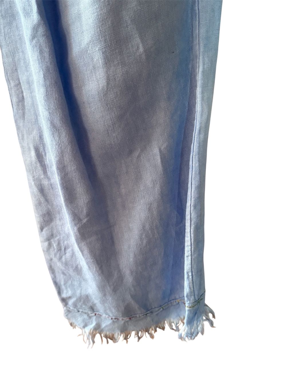 Pantaloni: Leinenhose Damen hellblau Grösse M mit Fransen – Usato da Kiental venduto da gali_72 1