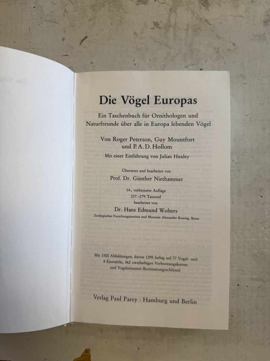 Libri: Die Vögel Europas – Usato da Dietikon venduto da Buchantiqdietikon 1