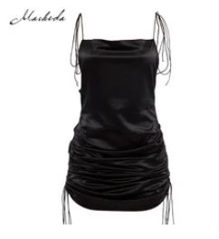 Vestiti: Schwarzes sexy Spaghetti-Träger-Kleid – Nuovo (secondo la descrizione) da Oberkirch LU venduto da petitefashion 1