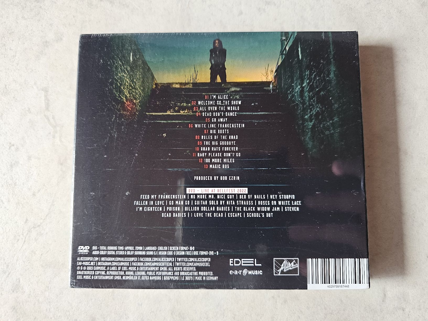 CD: Alice Cooper  -  Road  /  CD + DVD Digipak Fabrikneu – Nuovo e nell'imballaggio originale da Schneisingen venduto da backstore24 1