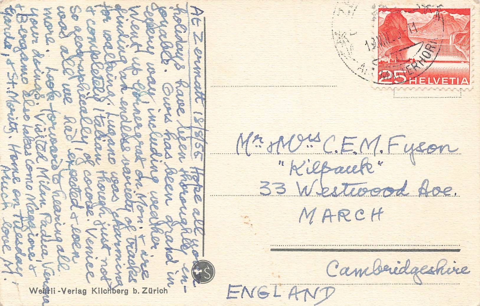 Cartoline postali: Gornergratbahn mit Breithorn und Zwillinge – Usato da Biasca venduto da Blenio71 1