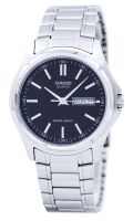 ⌚ Herrenuhr ®CASIO Edelstahl Schwarz 43mm Day-Date NEU