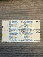 Schweizer Briefmarke Helvetia 1895-1995 "Elektrizität" 💡