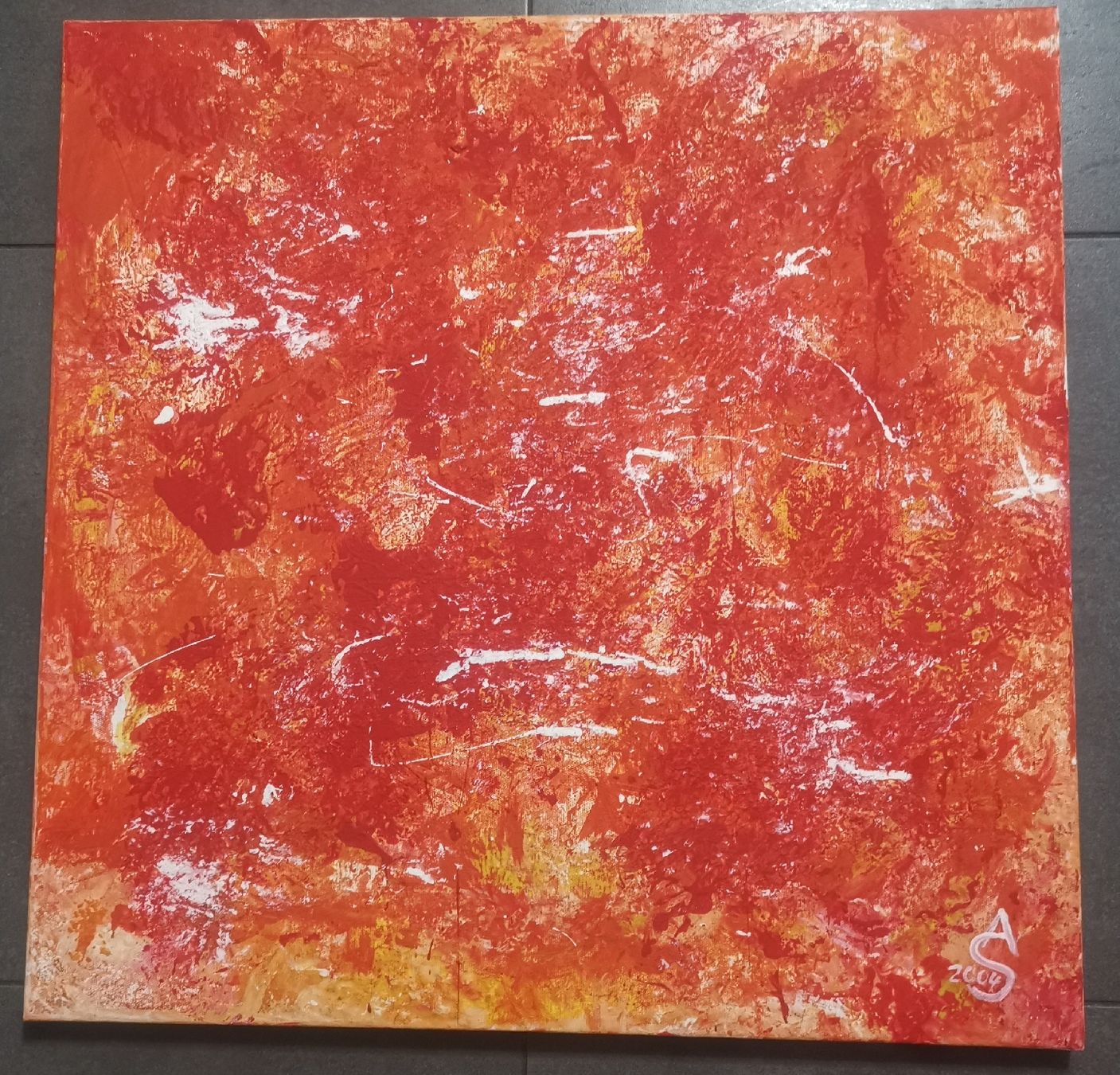 Gemälde: Gemälde Bild Kunstwerk 60 x 60cm – Gebraucht aus Küssnacht am Rigi von Gold_und_mehr