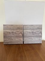 2er Set IKEA PJÄTTERYD 22677 Wandbilder Holz Optik (25x25cm)