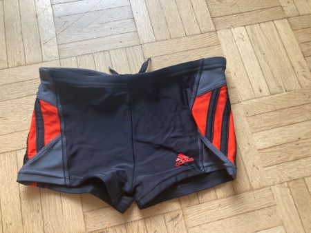Badeshorts Adidas Grösse 128 schwarz/rot guter Zustand