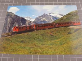 Oberalppass mit Zug
