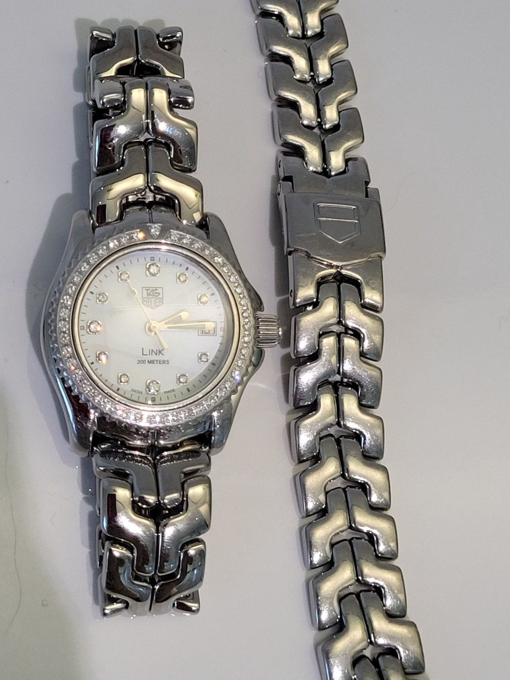 Tag Heuer Orologi: TAG Heuer Link mit Brillanten – Usato da Ennetmoos venduto da Billi20 4