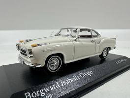 Borgward Isabella Coupé 1:43, weiss, limitiert, MINICHAMPS