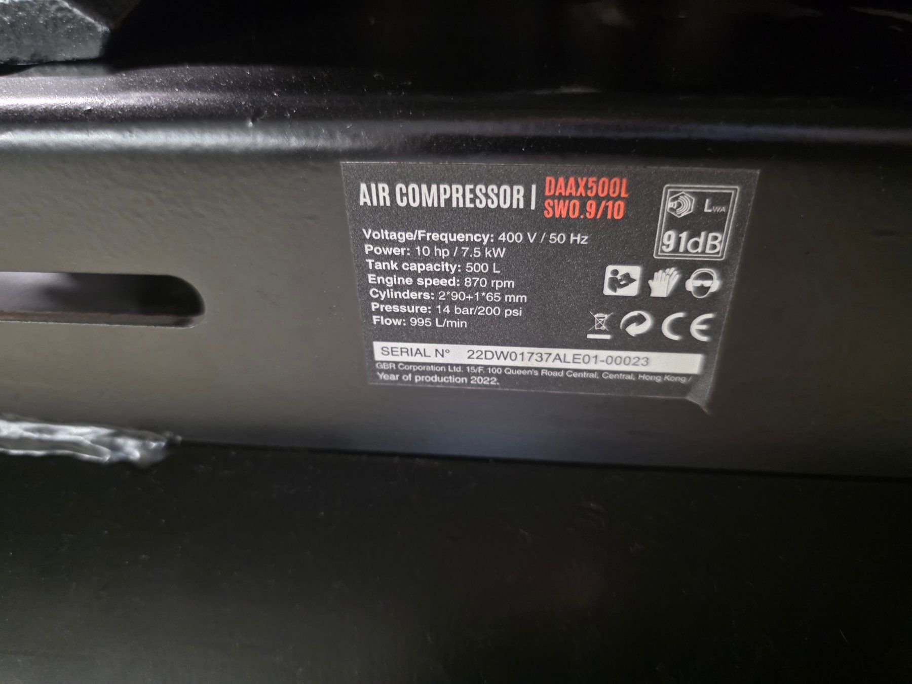 Compresseurs: Luftkompressor Daewoo 500L 10PS guter Zustand – D'occasion à Wabern par Schahnaz 4