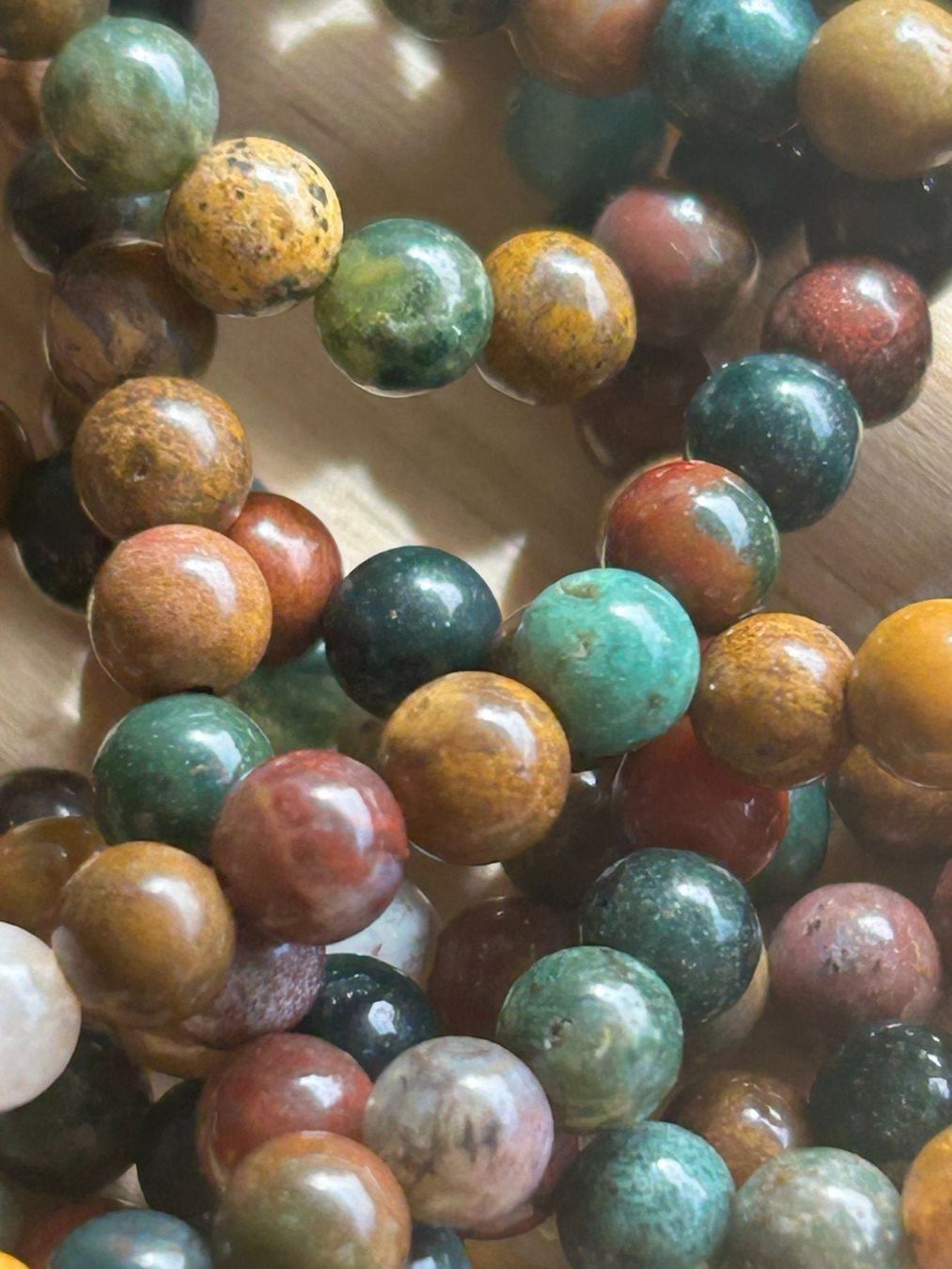 Edelsteine: Strang echte ocean agate beads 4 mm – Neu und originalverpackt aus Niederrohrdorf von Ytobi 1