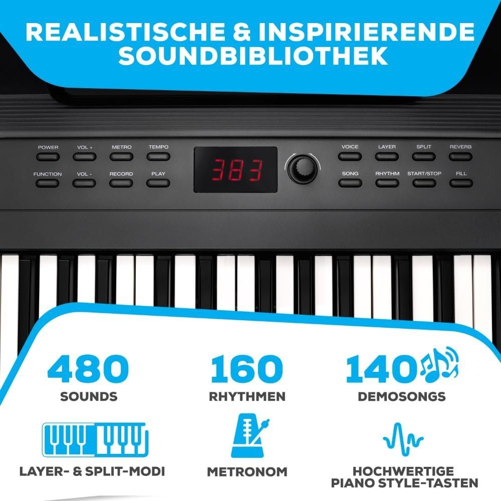 Strumenti musicali: Keyboard Piano 88 Tasten Bundle – Nuovo e nell'imballaggio originale da Schaffhausen venduto da Alpenfund23 3