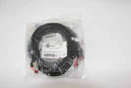 2 Patch Kabel, Netzwerkkabel, LAN Kabel, CAT6 2m schwarz neu