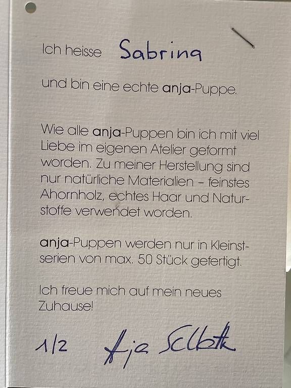 Statuette: Anja Puppe, Modell Sabrina – Usato da Hilterfingen venduto da dan_wqd8 2