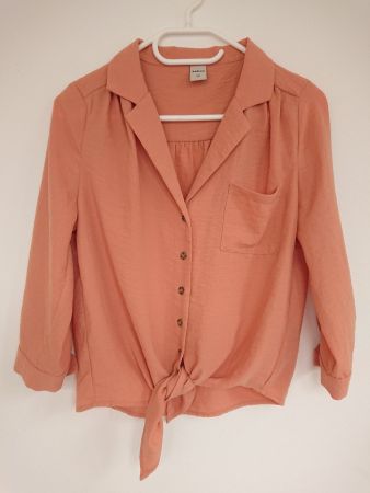 Damen Bluse Zebra Gr. XS Orange