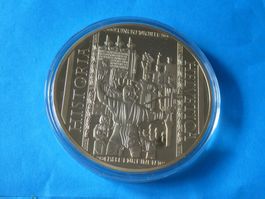 vergoldete Medaill 70 mm PP, Bundesbrief 1291