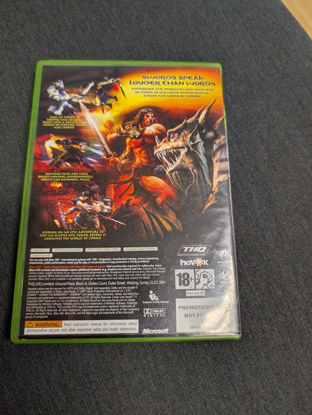 Giochi: Conan Promo Microsoft Xbox 360 – Usato da Giubiasco venduto da Ticinerd 1