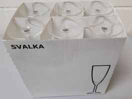 IKEA SVÄLKA Sektgläser 2x6er Set