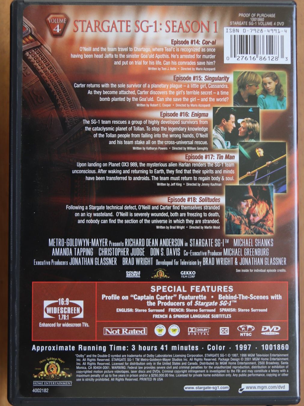 Tutti i DVDs: Stargate Season 1 – Usato da Glattfelden venduto da Sirax 7