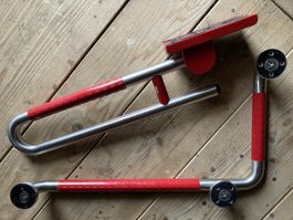 NORMBAU Haltegriff & Klappgriff Set für Bad / WC – Edelstahl