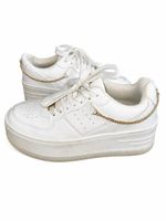 Sneaker Bershka Plattform Grösse 36 Weiss mit Kette