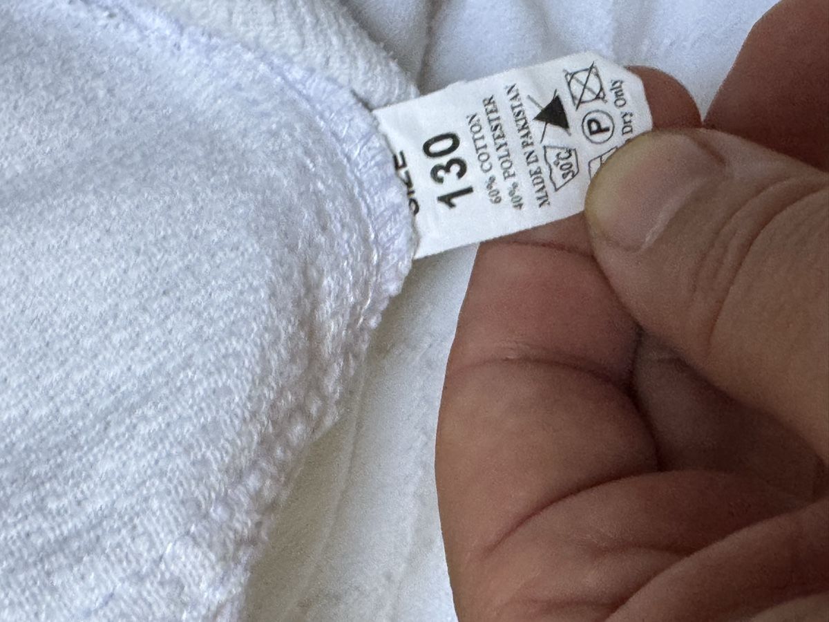 Kimono: Kinder Judogi Gr. 130, Weiss – Usato da zürich venduto da goldklumpen 1