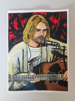 Handgemaltes Bild Kurt Cobain Nirvana 🎸